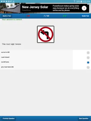 North Dakota Driving Test android App screenshot 2